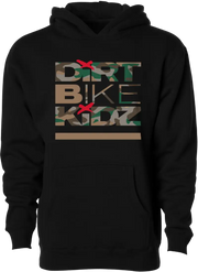Classic Camo Youth Hoodie Black Yx - DBK