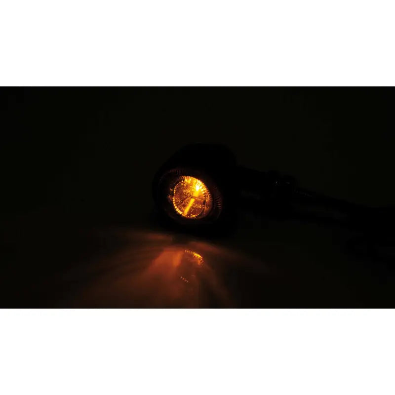 HIGHSIDER Classic X 1 Led Turn Signal Pair Smoked Lens Black for Powersports