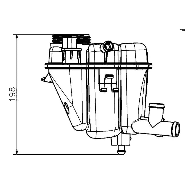 Clevite 77 Excellent Price Performance Ratio Coolant Reservoir CRT 231 000S - Expansion Tank