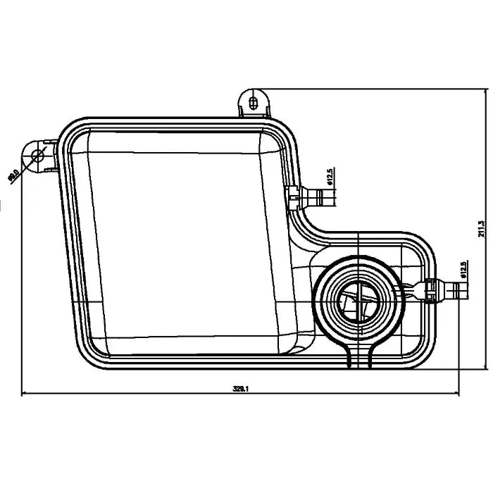 Clevite 77 Excellent Price Performance Ratio Coolant Reservoir CRT 203 000S - Expansion Tank