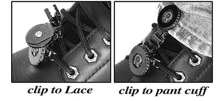 Clips For Laced Boots Bones/Skull - RYDER CLIPS
