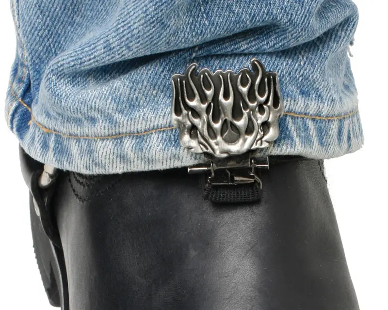 Clips For Stirrup/Strap Boots Flames - RYDER CLIPS