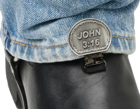 Clips For Stirrup/Strap Boots John 3:16 - RYDER CLIPS