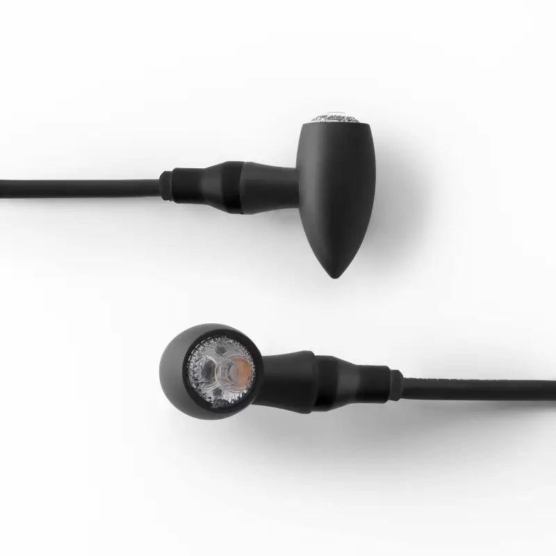 Black Motorcycle Turn Signals for Club S TS Brake Tail Light Upgrade