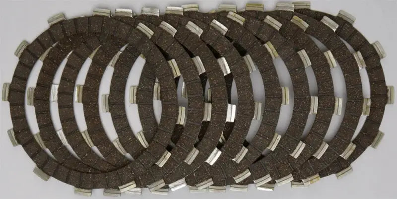 Dark brown clutch plates with silver tabs from Clutch Kit CK2379 for easy installation