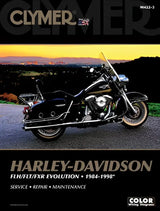 Clymer Repair Manual for Harley-Davidson FLH/FLT/FXR Evolution 1984-1998, Service, Repair, Maintenance, RV, Automotive, Powersports, off-road, marine, exterior, truck accessories, interior, truck bed, RV parts, Powersports, AVADA - Best Sellers, Tires and Wheels Parts for Powersports