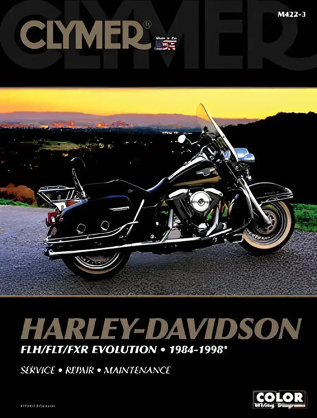 Clymer Repair Manual for Harley-Davidson FLH/FLT/FXR Evolution 1984-1998, Service, Repair, Maintenance, RV, Automotive, Powersports, off-road, marine, exterior, truck accessories, interior, truck bed, RV parts, Powersports, AVADA - Best Sellers, Tires and Wheels Parts for Powersports