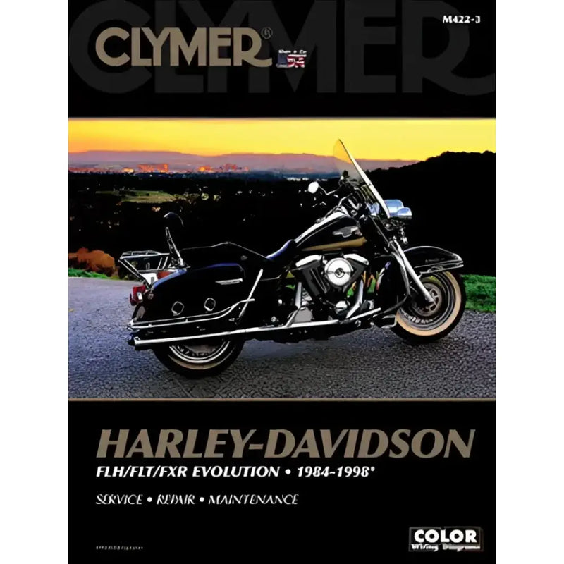 Clymer Repair Manual for Harley-Davidson FLH/FLT/FXR Evolution 1984-1998, Service, Repair, Maintenance, RV, Automotive, Powersports, off-road, marine, exterior, truck accessories, interior, truck bed, RV parts, Powersports, AVADA - Best Sellers, Tires and Wheels Parts for Powersports