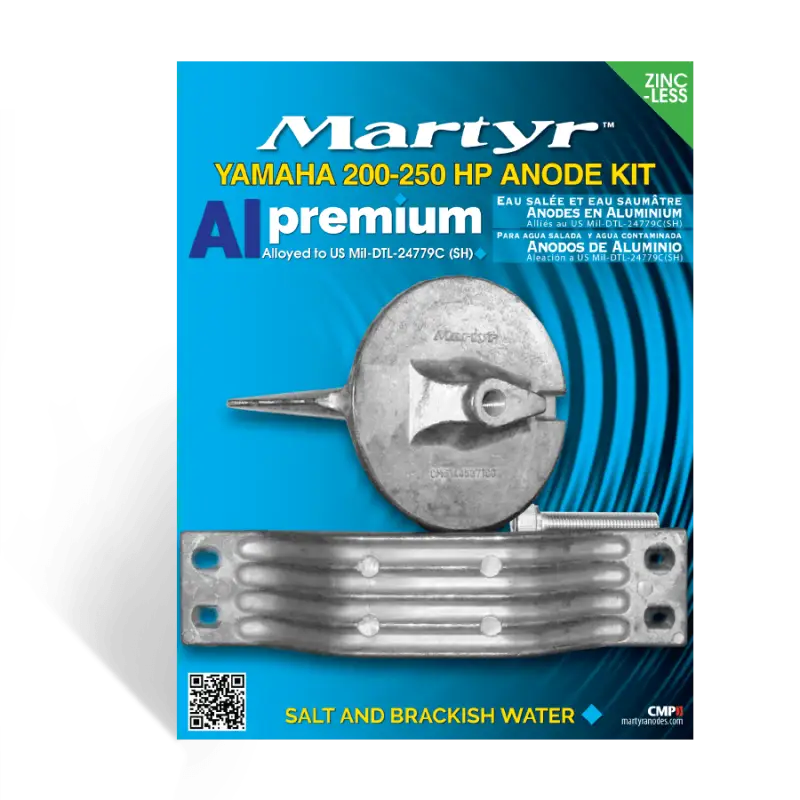 Yamaha 200-250 Hp Aluminum Anode Kit for RV, Automotive, Powersports, off-road, marine, exterior, truck accessories, interior, truck bed, rv parts, Marine, AVADA - Best Sellers