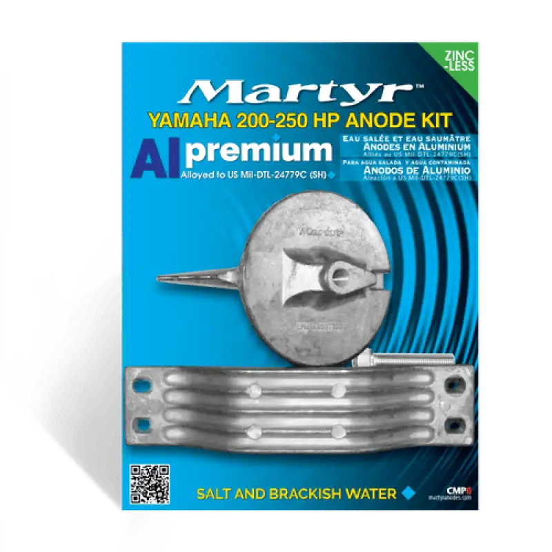 Yamaha 200-250 HP Anode Kit - Aluminum for RV, Automotive, Powersports, off-road, marine, exterior, truck accessories, interior, truck bed, rv parts, Marine, AVADA - Best Sellers