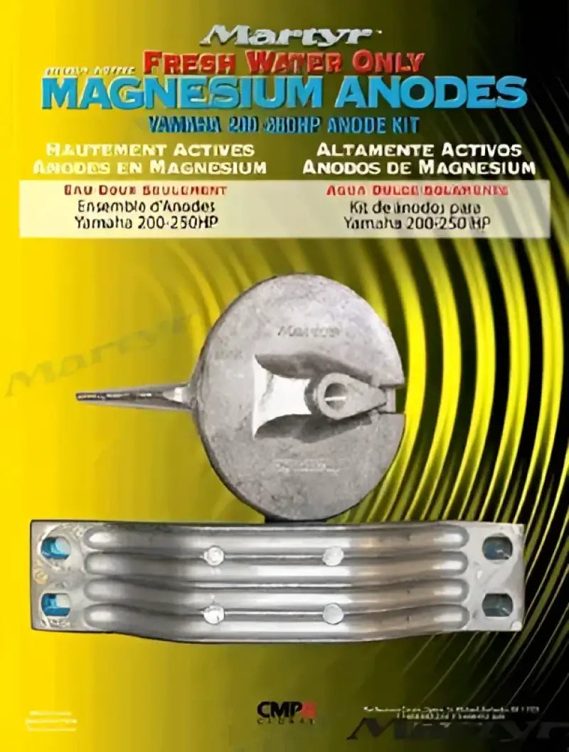 Yamaha CMY200250KITM 200-250 Hp Magnesium Anode Kit for marine and off-road use, AVADA - Best Sellers