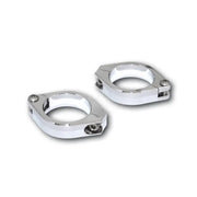 HIGHSIDER Cnc Fork Clamps 38 41mm Pair Chrome for Powersports