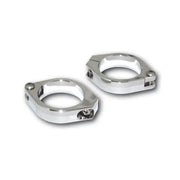 HIGHSIDER Cnc Fork Clamps 42 43mm Pair Chrome for Powersports