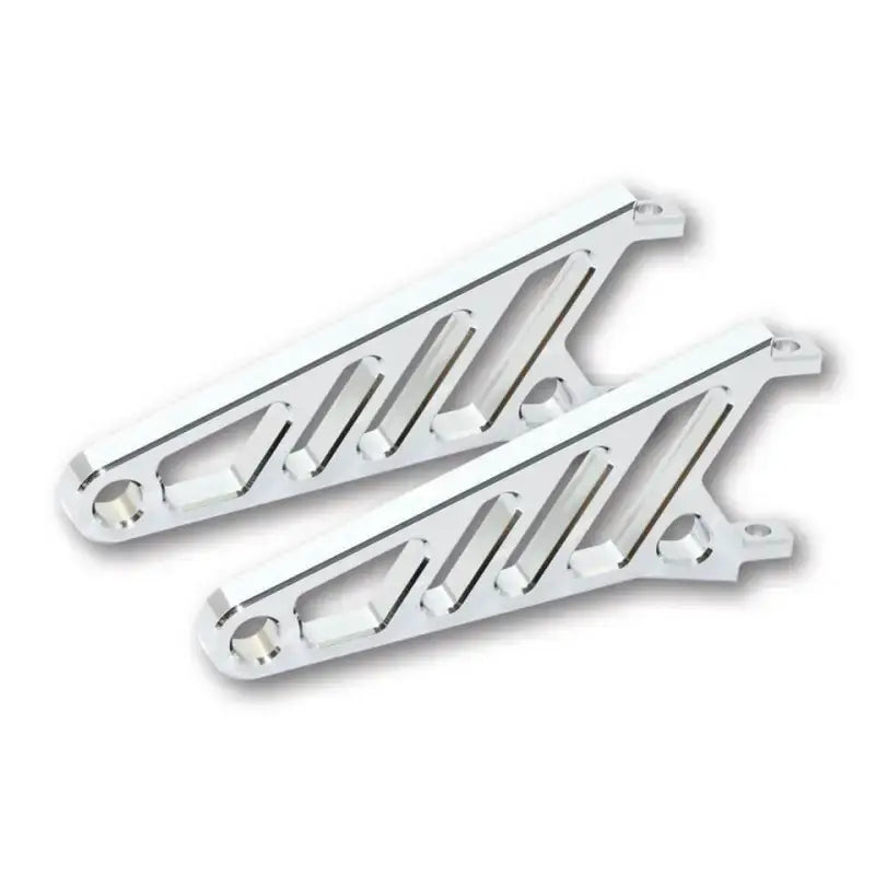 HIGHSIDER Cnc Headlight Bracket Long Pair Chrome for Powersports