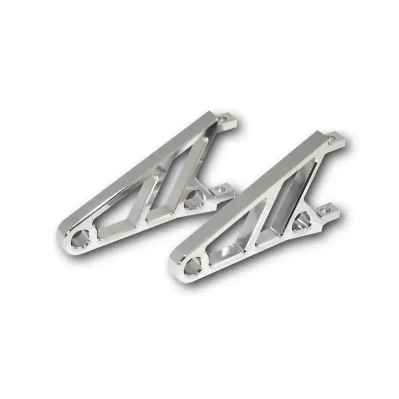 HIGHSIDER Cnc Headlight Bracket Short Pair Chrome for Powersports