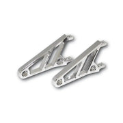 HIGHSIDER Cnc Headlight Bracket Short Pair Chrome for Powersports