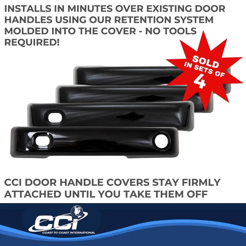 Coast2Coast Limited Lifetime Warranty Exterior Door Handle Cover Ccidh68592SBK - DH 21-25 F150-F350 4DR GL BK SK