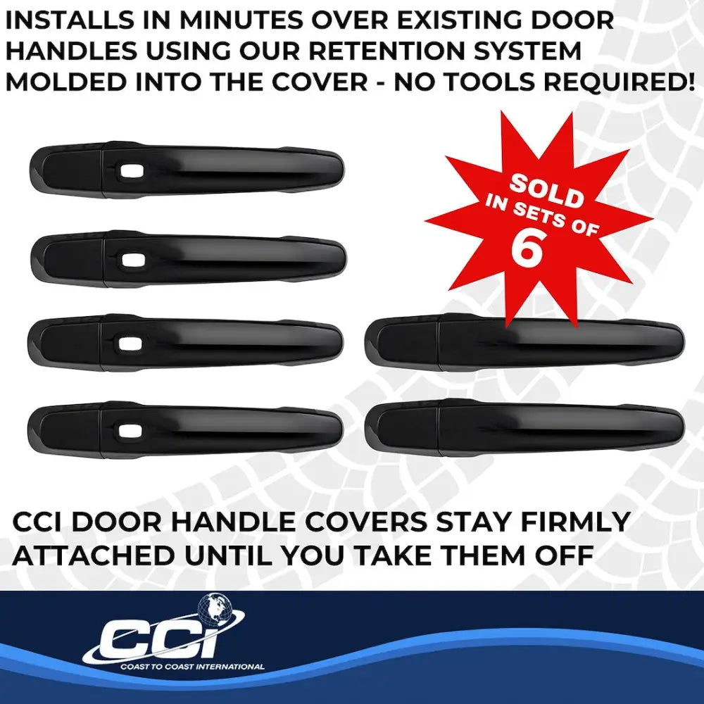 Coast2Coast Limited Lifetime Warranty Exterior Door Handle Cover DH68566S6B - Black DH NO SK SK Hndls Set