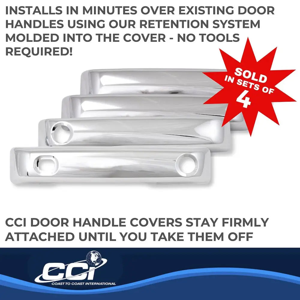 Coast2Coast Limited Lifetime Warranty Exterior Door Handle Cover Ccidh68592S - Chrome DH 21-25 F150-F350 4DR SK
