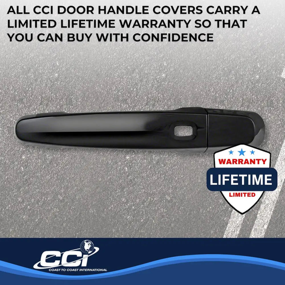 Coast2Coast Limited Lifetime Warranty Exterior Door Handle Cover DH68566S6B - Black DH NO SK SK Hndls Set