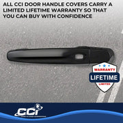 Coast2Coast Limited Lifetime Warranty Exterior Door Handle Cover DH68566S6B - Black DH NO SK SK Hndls Set