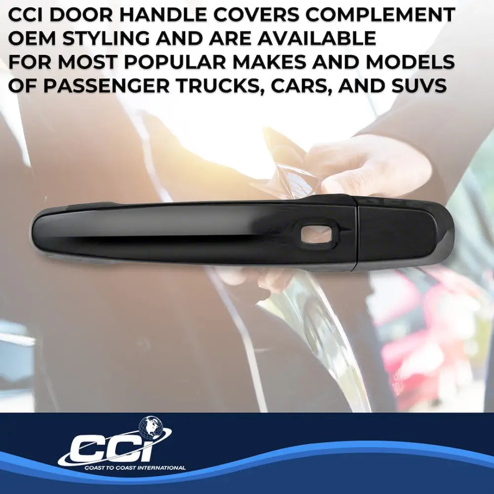 Coast2Coast Limited Lifetime Warranty Exterior Door Handle Cover DH68566S6B - Black DH NO SK SK Hndls Set
