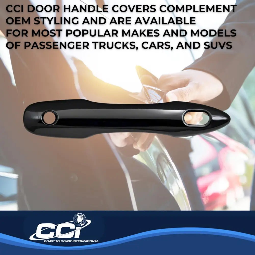 Coast2Coast Limited Lifetime Warranty Exterior Door Handle Cover Ccidh68584SBK - DH 18-25 Camry 4DR GL BK SK