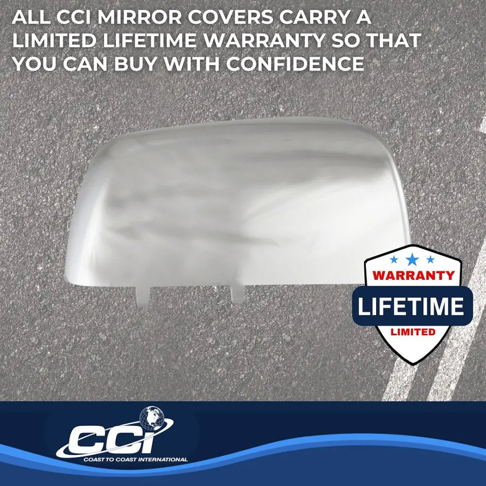 Coast2Coast Limited Lifetime Warranty Exterior Mirror Cover Ccimc67509R - Chrome MC 15-22 Clrdo Canyon Top Repl