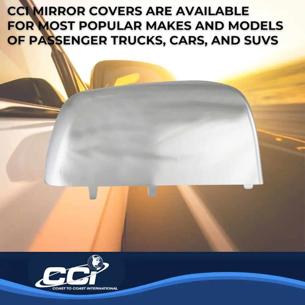 Coast2Coast Limited Lifetime Warranty Exterior Mirror Cover Ccimc67509R - Chrome MC 15-22 Clrdo Canyon Top Repl