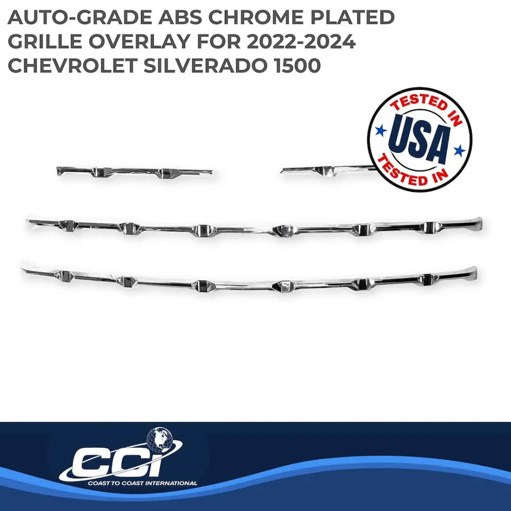 Coast2Coast Limited Lifetime Warranty Grille Insert GI188 - Chrome GI 22-25 Silverado 1500 PC