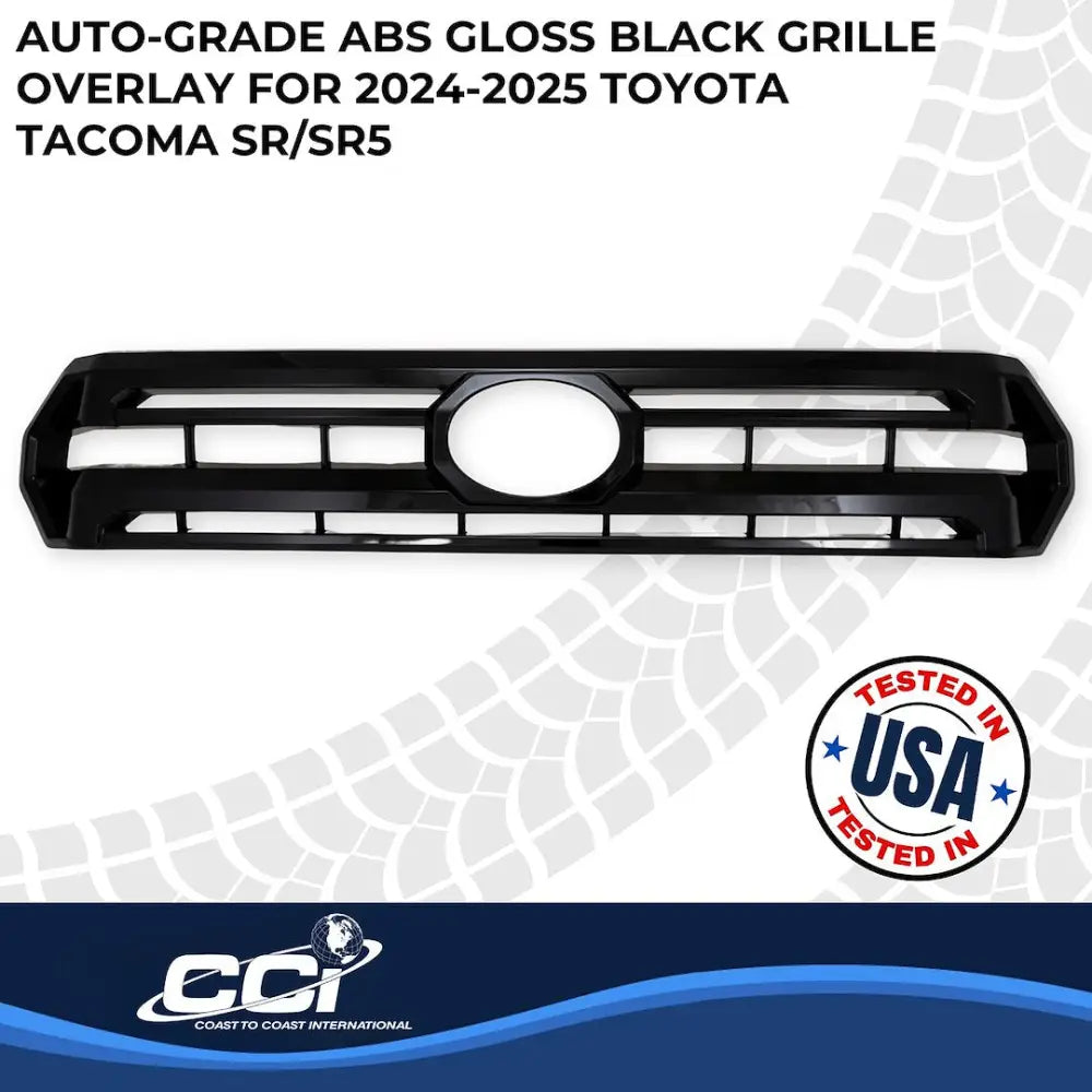 Coast2Coast Limited Lifetime Warranty Grille Insert GI202Black - Black GI 24-25 Tacoma SR SR5 1PC GL GI202BLK