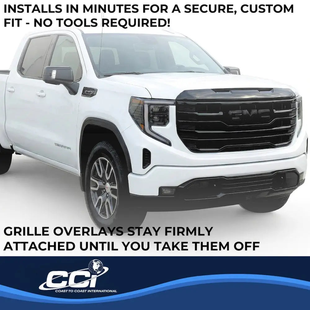 Coast2Coast Limited Lifetime Warranty Grille Insert GI205Black - Black GI 23-26 Sierra 1500 Slt GI205BLK