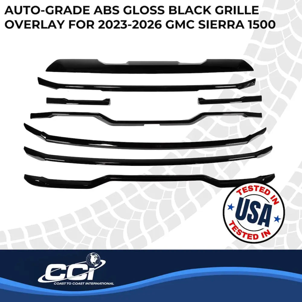 Coast2Coast Limited Lifetime Warranty Grille Insert GI205Black - Black GI 23-26 Sierra 1500 Slt GI205BLK