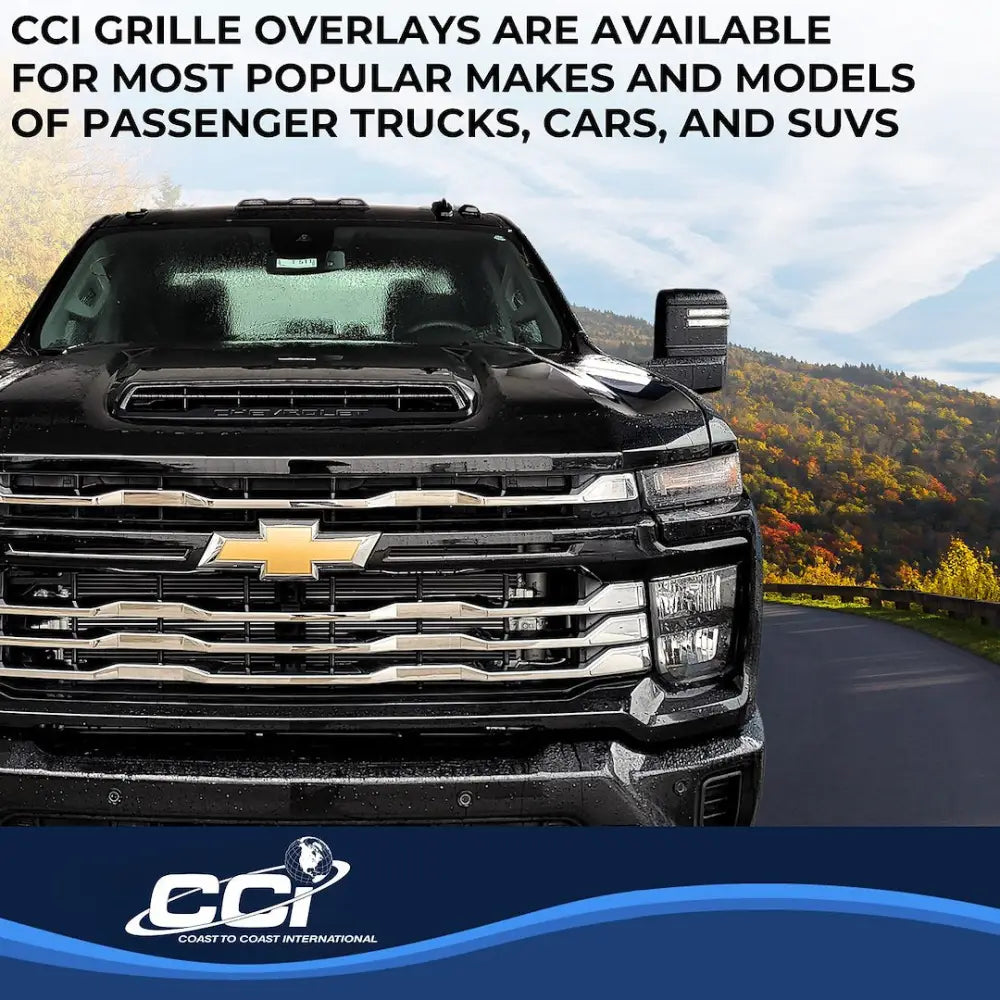 Coast2Coast Limited Lifetime Warranty Grille Insert GI208 - Chrome GI 24-25 Slvrd 2500 WT LT 4PC