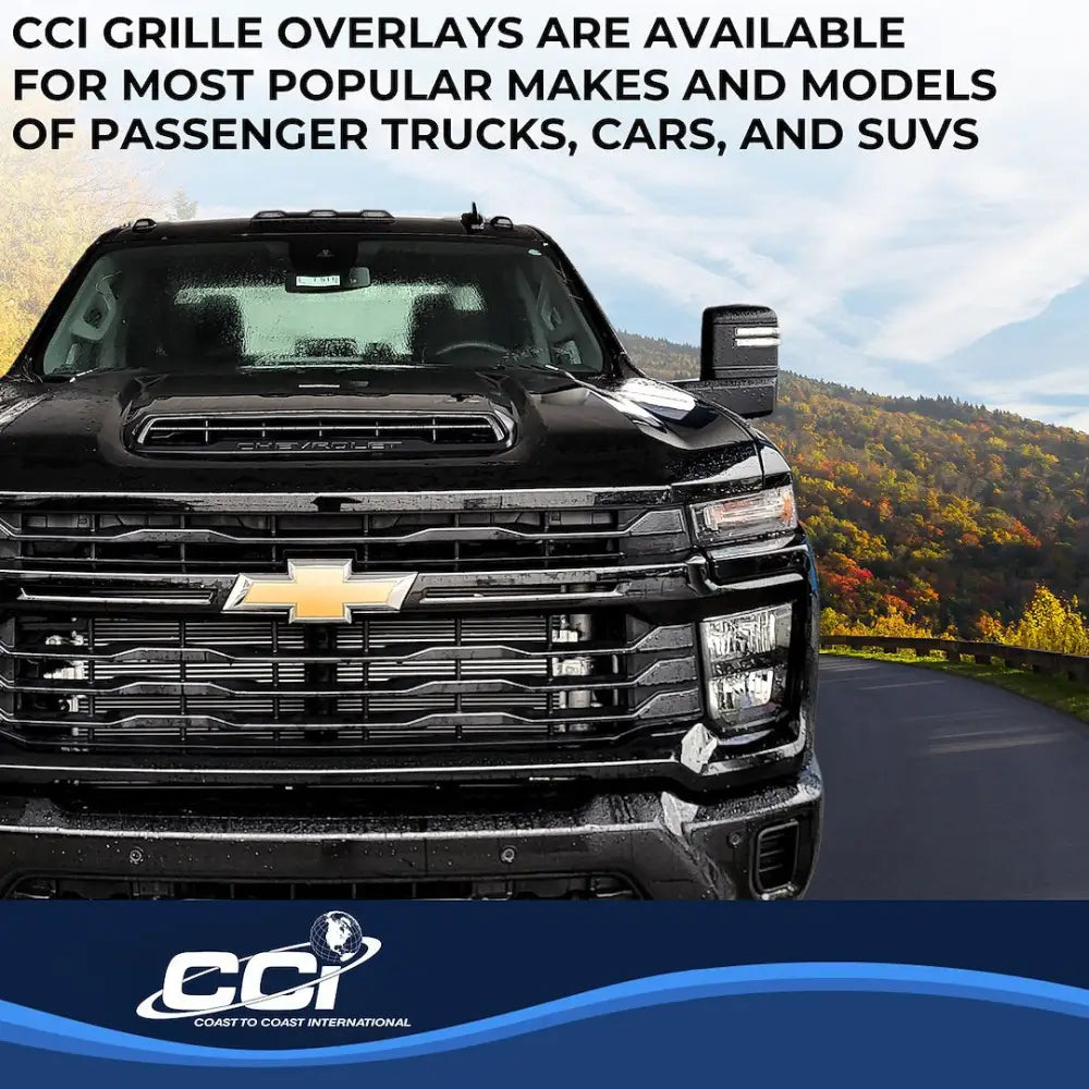 Coast2Coast Limited Lifetime Warranty Grille Insert GI208Black - GI 24-25 Slvrd 2500 WT LT GL BK 4PC GI208BLK