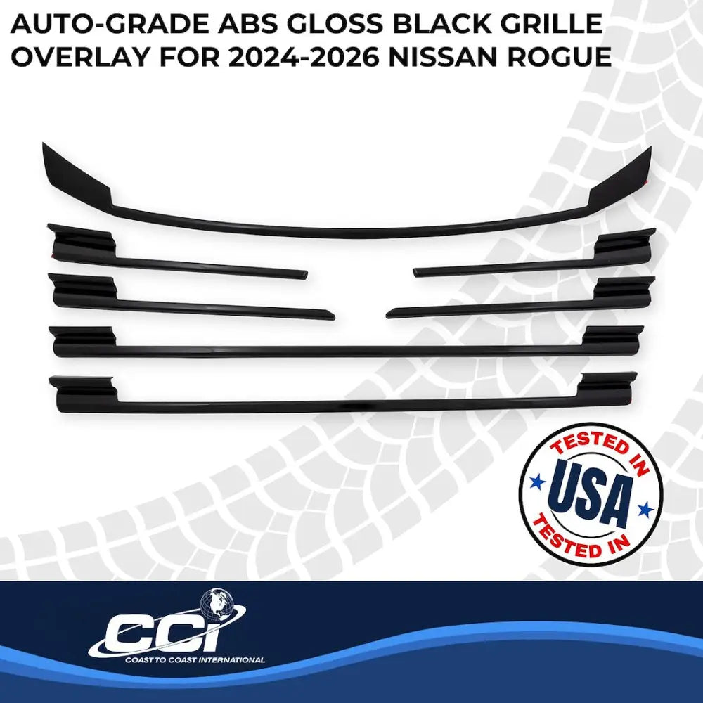 Coast2Coast Limited Lifetime Warranty Grille Insert GI209Black - Black GI 24-26 Nissan Rogue GL 7PC GI209BLK