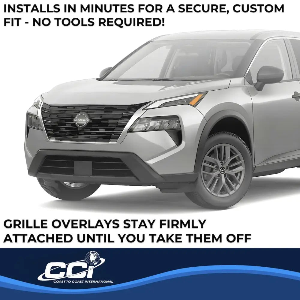 Coast2Coast Limited Lifetime Warranty Grille Insert GI209Black - Black GI 24-26 Nissan Rogue GL 7PC GI209BLK