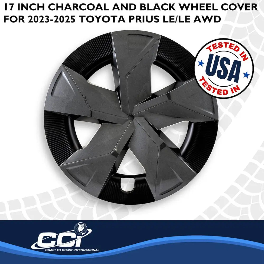 Coast2Coast Limited Lifetime Warranty Wheel Cover 56317CB - Charcoal Black WC 23-25 Prius LE 17