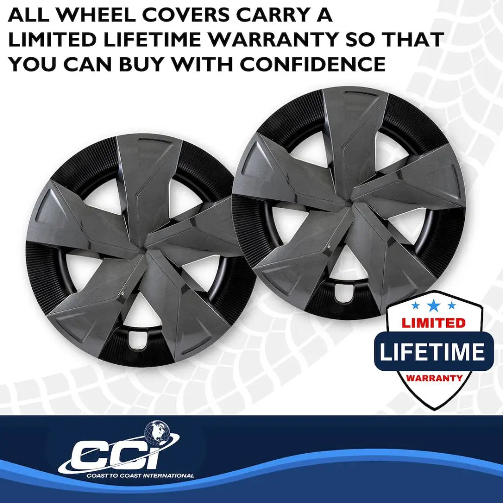 Coast2Coast Limited Lifetime Warranty Wheel Cover 56317CB - Charcoal Black WC 23-25 Prius LE 17