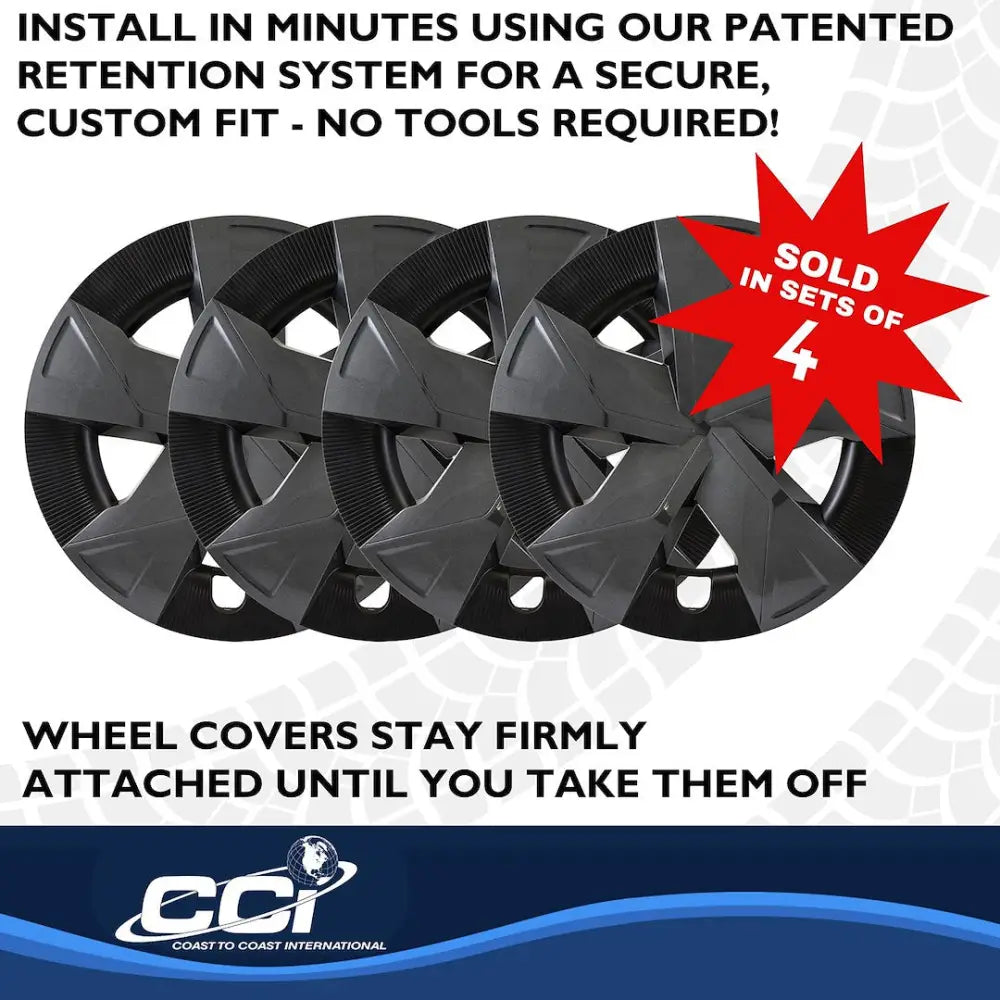 Coast2Coast Limited Lifetime Warranty Wheel Cover 56317CB - Charcoal Black WC 23-25 Prius LE 17