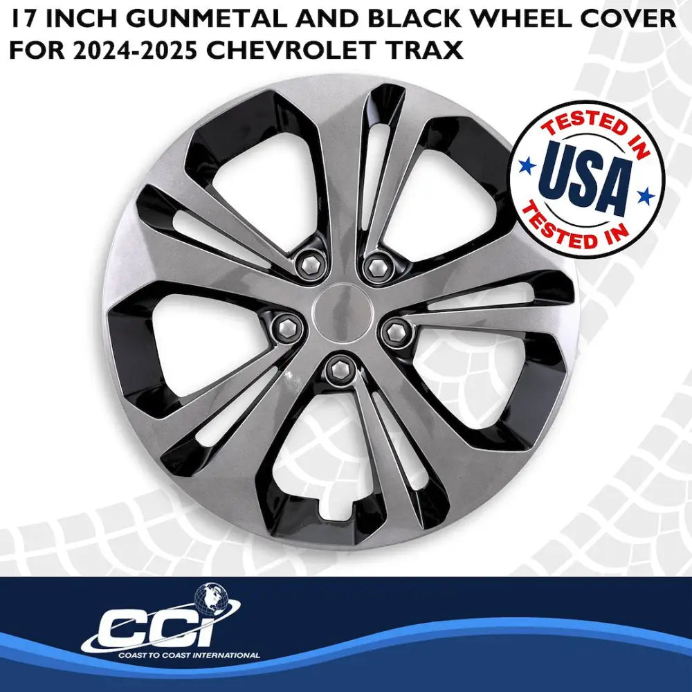 Coast2Coast Limited Lifetime Warranty Wheel Cover 56417GB - Black WC 24-25 Trax GM 17 10 Spk