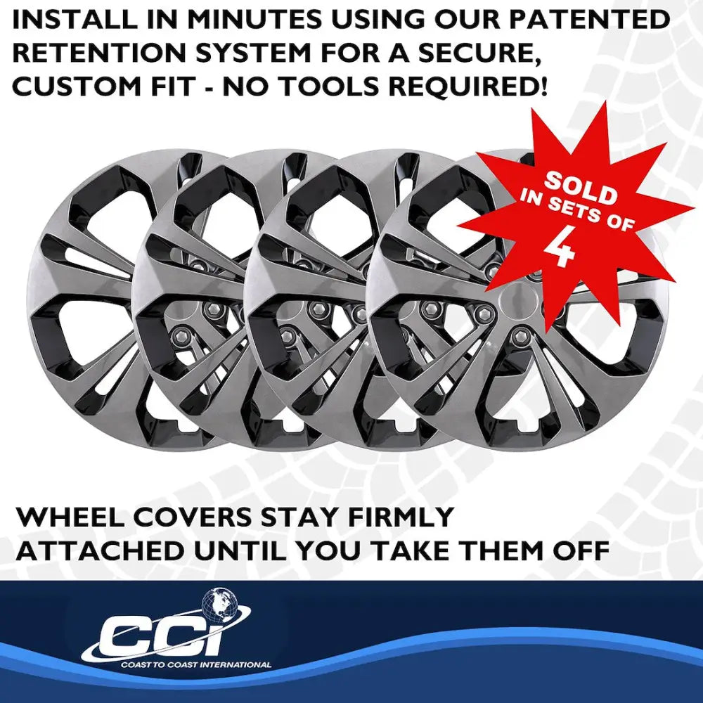 Coast2Coast Limited Lifetime Warranty Wheel Cover 56417GB - Black WC 24-25 Trax GM 17 10 Spk