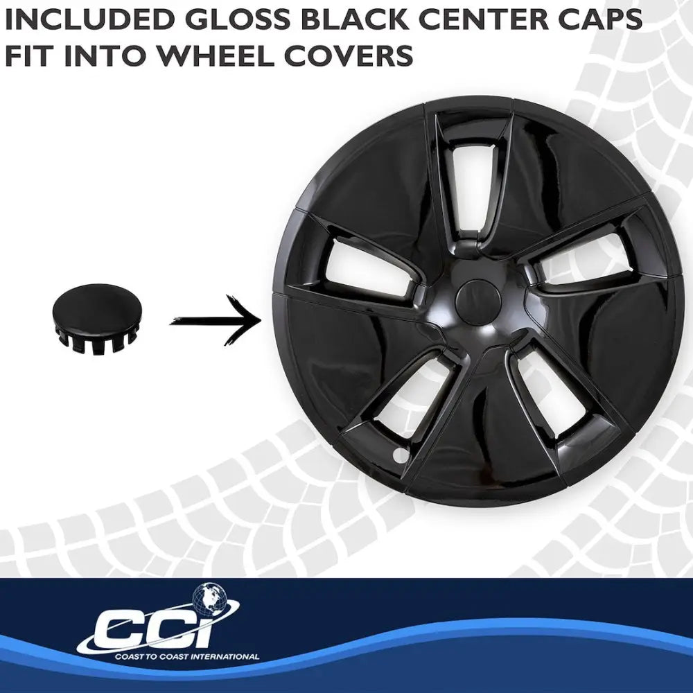 Coast2Coast Limited Lifetime Warranty Wheel Cover 56518Black - Black WC 17-23 Model Slot 18 56518BLK