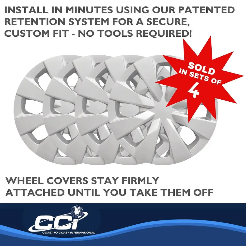 Coast2Coast Limited Lifetime Warranty Wheel Cover IWC52715S - Silver WC 20-22 Corolla 15 Spk
