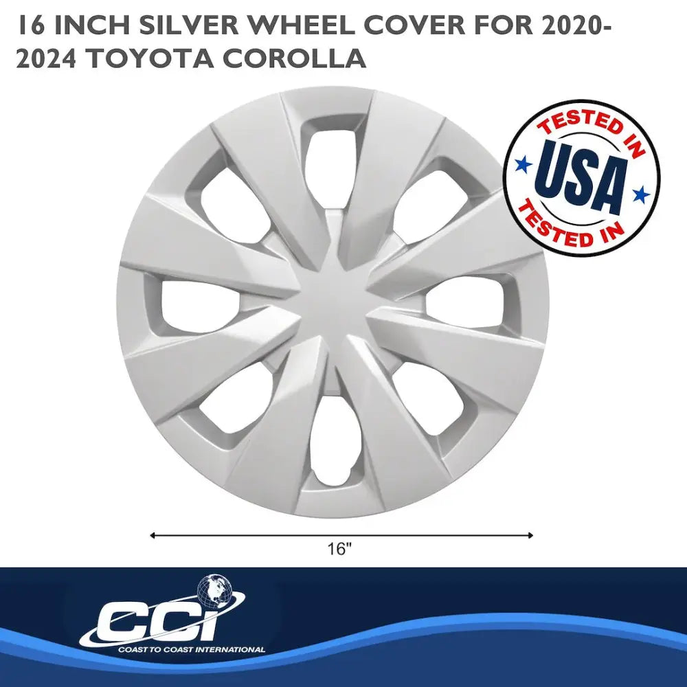 Coast2Coast Limited Lifetime Warranty Wheel Cover IWC52715S - Silver WC 20-22 Corolla 15 Spk