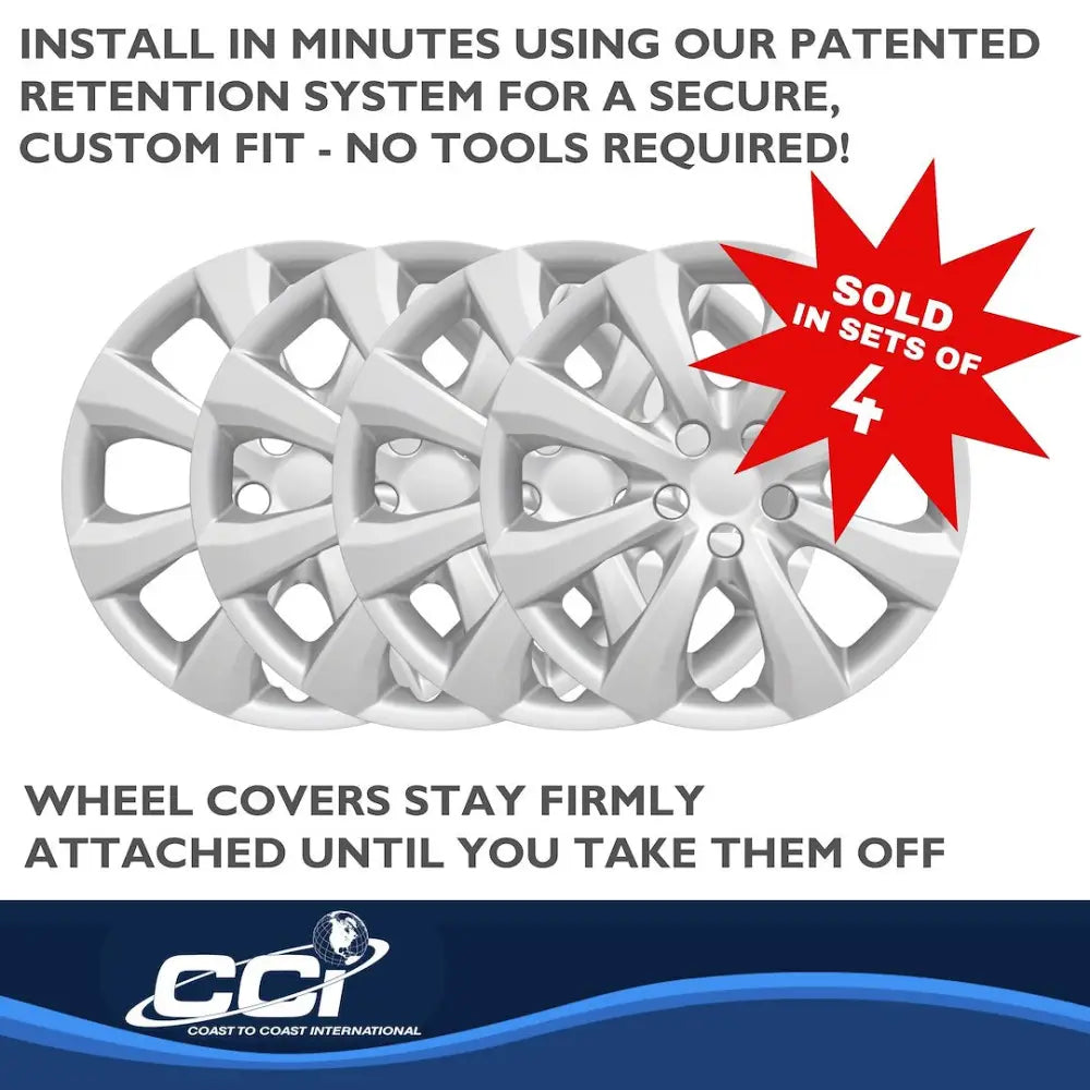 Coast2Coast Limited Lifetime Warranty Wheel Cover IWC54216S - Silver WC 20-25 Corolla 15 Spk