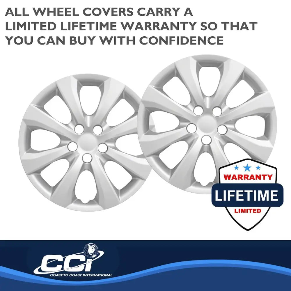 Coast2Coast Limited Lifetime Warranty Wheel Cover IWC54216S - Silver WC 20-25 Corolla 15 Spk