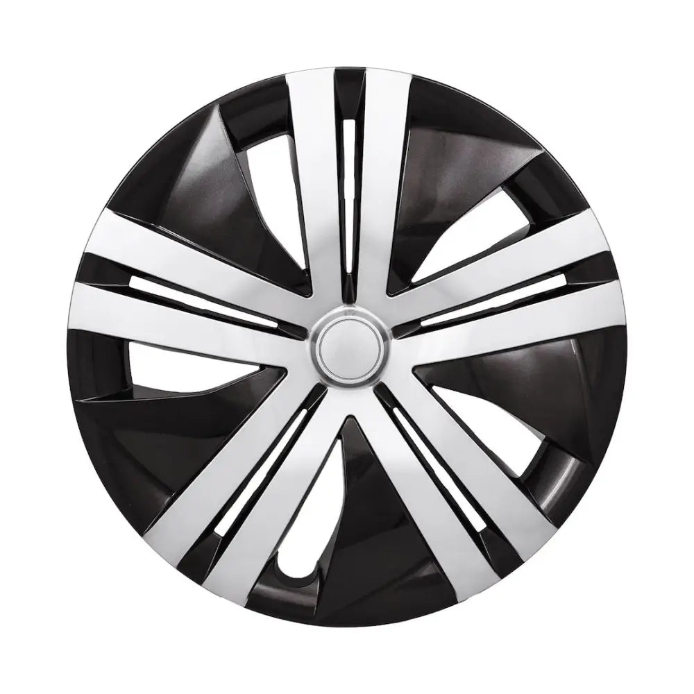 Coast2Coast Limited Lifetime Warranty Wheel Cover IWC55116SB - Silver Black WC 18-25 Leaf 16 10 Spk