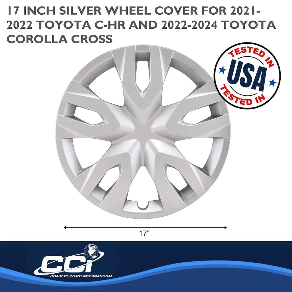 Coast2Coast Limited Lifetime Warranty Wheel Cover IWC55617S - Black WC 21-25 Cross GL 17 Dbl SP