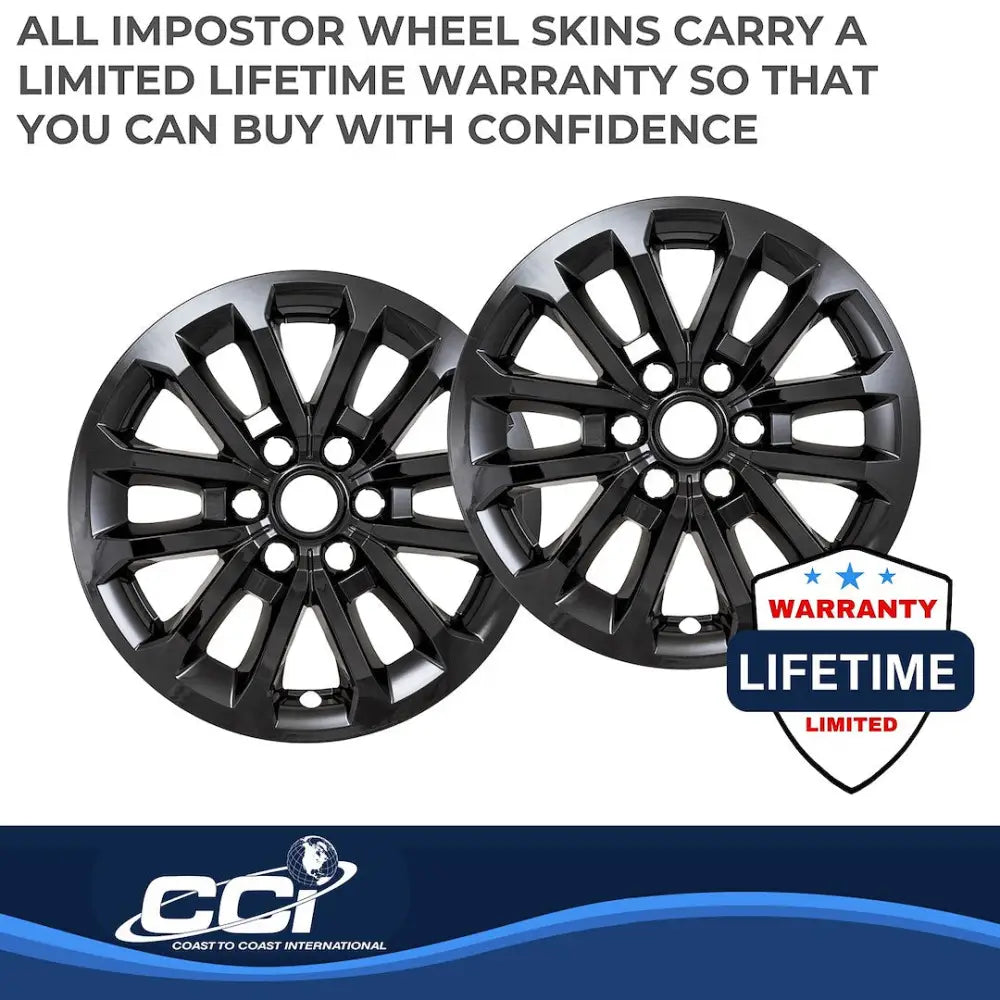 Coast2Coast Limited Lifetime Warranty Wheel Skin IMP506Black - Black WS 18-20 F150 GL 18 12 Spoke IMP506BLK